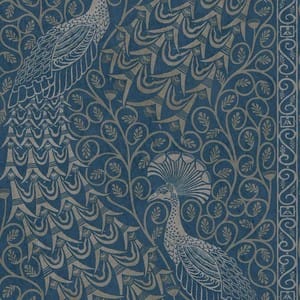 วอลเปเปอร์ OWLS WALLPAPERS PAVO PARADE WALLPAPER 68.5CM X 10M._0